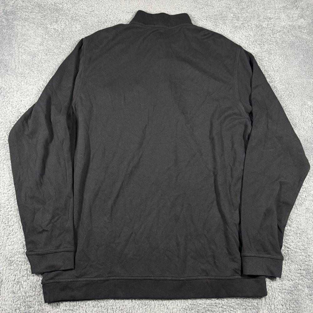NWT Peter Millar Crown Comfort Pullover 1/4 Zip Mens XXL Black CMP Logo - Picture 5 of 7